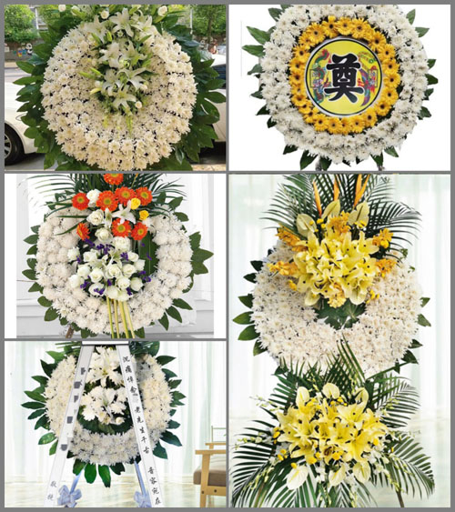 陕西榆林市米脂县桃镇镇崖上村花圈速递